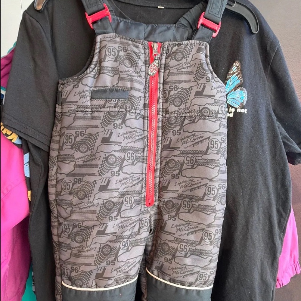 Cars Black and Red Kids snow jumpsuit 2T